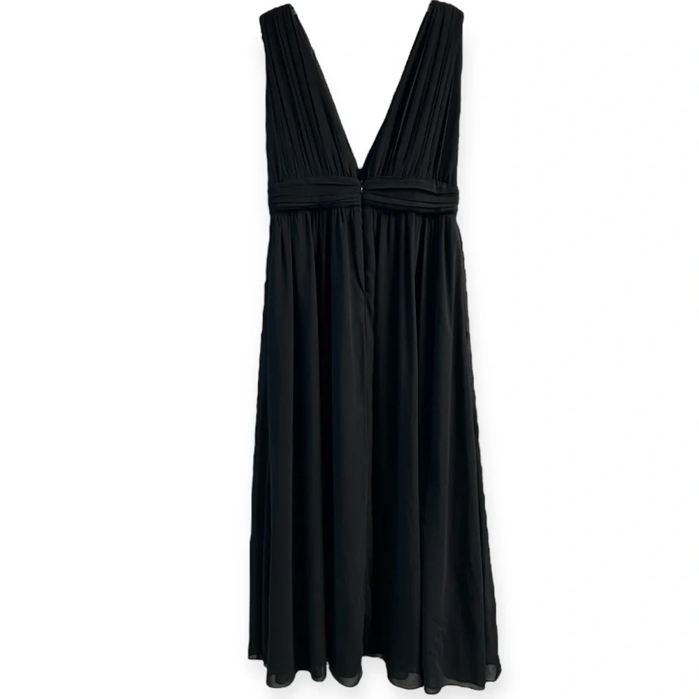 Lulu's NWT Heavenly Hues Elegant Black Backless Maxi Dress - Picture 7 of 8